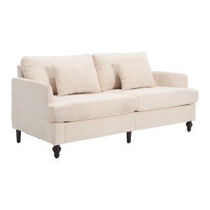 2-Seat Upholstered Loveseat Sofa Modern Couch for Living Room - 1 of 4