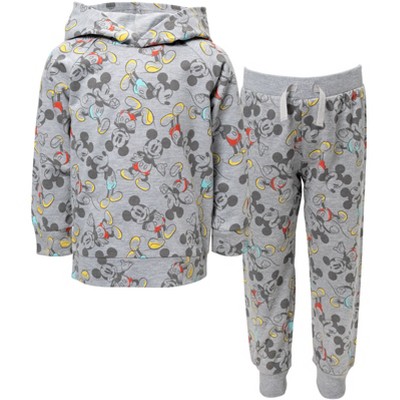 Disney Mickey Mouse Donald Duck Goofy Pluto French Terry Pullover Hoodie and Set Infant to Big Kid