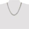 Black Bow Jewelry Men's 11mm, Sterling Silver Solid Flat Curb Chain Necklace - 2 of 4