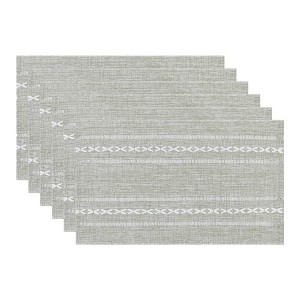 REGALWOVEN Cotton Linen Rustic Dining Table Decor Placemats 20 x 12 Inch 6 Pcs - 1 of 4