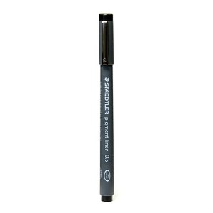 Staedtler Pigment Liner 0.5 mm black [Pack of 5] 60480-PK5 - 1 of 1