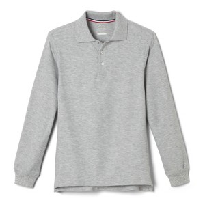 French Toast School Uniform Co-Ed Long Sleeve Pique Polo - 1 of 3