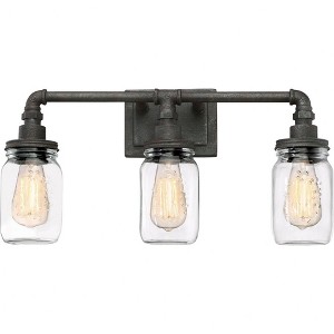 Quoizel Lighting Squire 3 - Light Vanity in  Rustic Black - 1 of 4