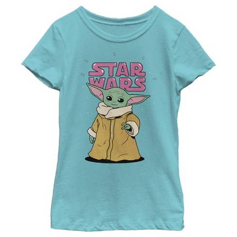 Girl's Star Wars: The Mandalorian The Child 80's Retro Cartoon T-shirt ...