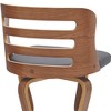 26" Verne Counter Stool with Faux Leather and Wood Finish - Armen Living - 4 of 4