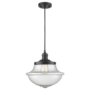 Oxford - 1 Light Cord Hung Mini Pendant In Traditional Style-11.5 Inches Tall and 11.75 Inches Wide - 1 of 1