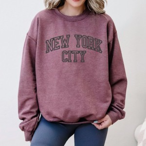 Simply Sage Market Embroidered New York Varsity Sweatshirt - 1 of 4