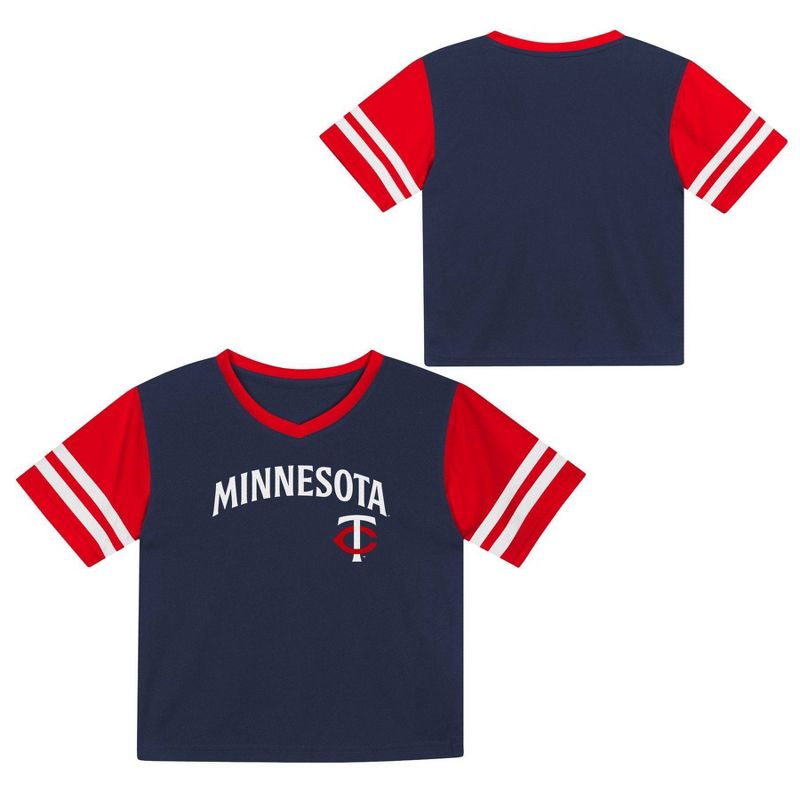 MLB Minnesota Twins Toddler Boys&#39; Pullover Team Jersey, 1 of 4