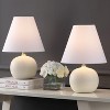 JONATHAN Y Asher Minimalist Scandinavian Resin/Iron Gourd LED Table Lamp - 2 of 4