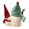 Bethany Lowe 5.0 Inch Mama And Baby Snow Family Christmas Tree Star Snowman Figurines - 3 of 3