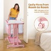 JOYMOR Baby Bassinet Bedside Sleeper, 4 in 1 Rocking Bassinet for Baby, 7 Height Adjustable, Bedside Bed with Wheels Mattress - 4 of 4