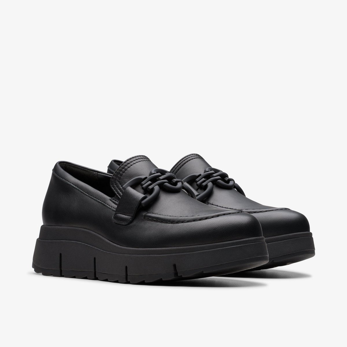 Обувь Clarks Womens Loriini Izzy Black Leather Shoes 5 Medium — фото 5