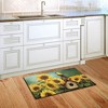 Briarwood Lane Spring Doormat 30x18 Indoor Outdoor Goldfinch and Sunflowers Summer For Spring Doormat - 4 of 4