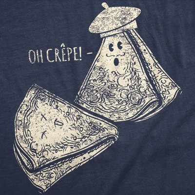 Мужские футболки Crazy Dog T-Shirts, Inc. Mens Funny T Shirts Oh Crepe Sarcastic Graphic Novelty Tee for Men - Crazy Dog Men's T Shirt For Foodies Navy M — фото 2