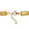 EVERLY JEWELRY | Yellow Plated Sterling Silver 3/4 CT TGW Cubic Zirconia bombe Omega Style Bracelet, 7 inc+1 inc Ext. - 4 of 4
