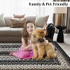 Machine Washable Runner Rug - Print Braided Non-Slip Indoor/Outdoor Carpet, Low Pile Non-Shedding Area Rug for Kitchen, Entrance Hallway - 4 of 4