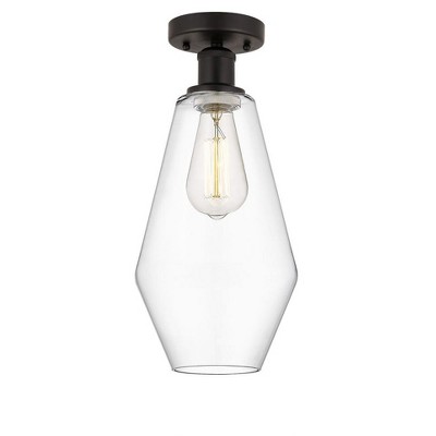 Cindyrella - 1 Light Semi-Flush Mount In Nautiical Style-14.75 Inches Tall and 7 Inches Wide