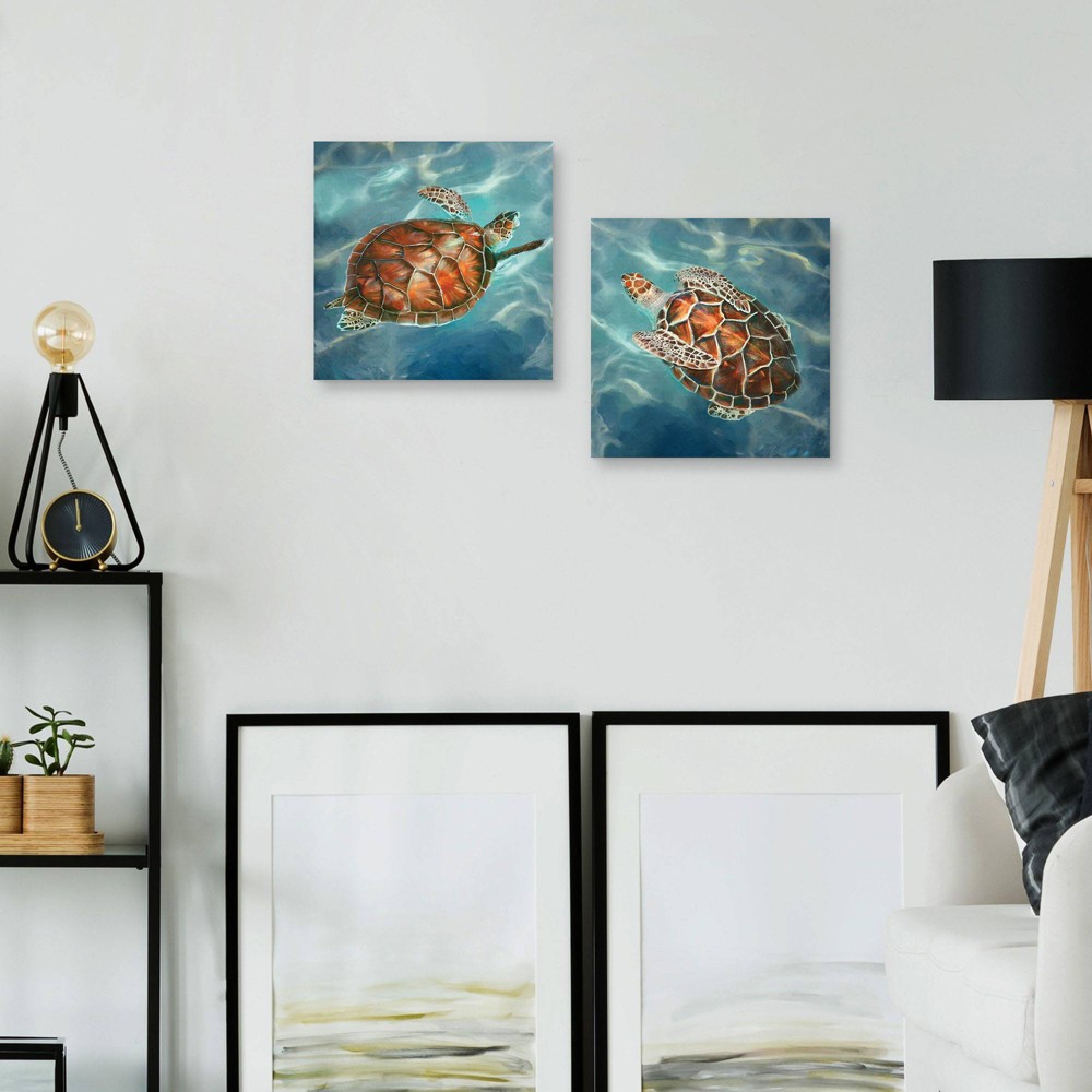 Photos - Other Decoration Masterpiece Art Gallery 16"x16" Loggerheads I and II Wall Art