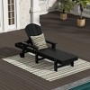 WestinTrends Malibu Reclining Chaise Lounge With Arms & Wheels - 2 of 4