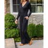 Women's Onward & Upward Faux Wrap Jumpsuit - White Birch - 3 of 4
