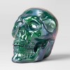 10" Large Plated Skull Halloween Decorative Prop - Hyde and EEK! Boutique™ - 3 of 3