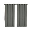 GoodGram 2 Pack Hotel Thermal Grommet 100% Blackout Window Curtain Panels - 2 of 2
