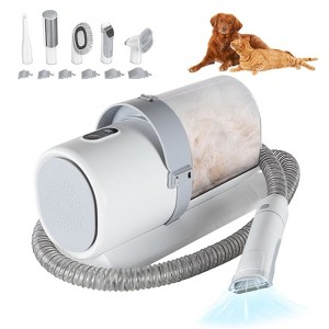Sweetcrispy 5-in-1 Dog/Cat Grooming Kit: 2.5L Pet Hair Vacuum & Electric Clippers - 1 of 4