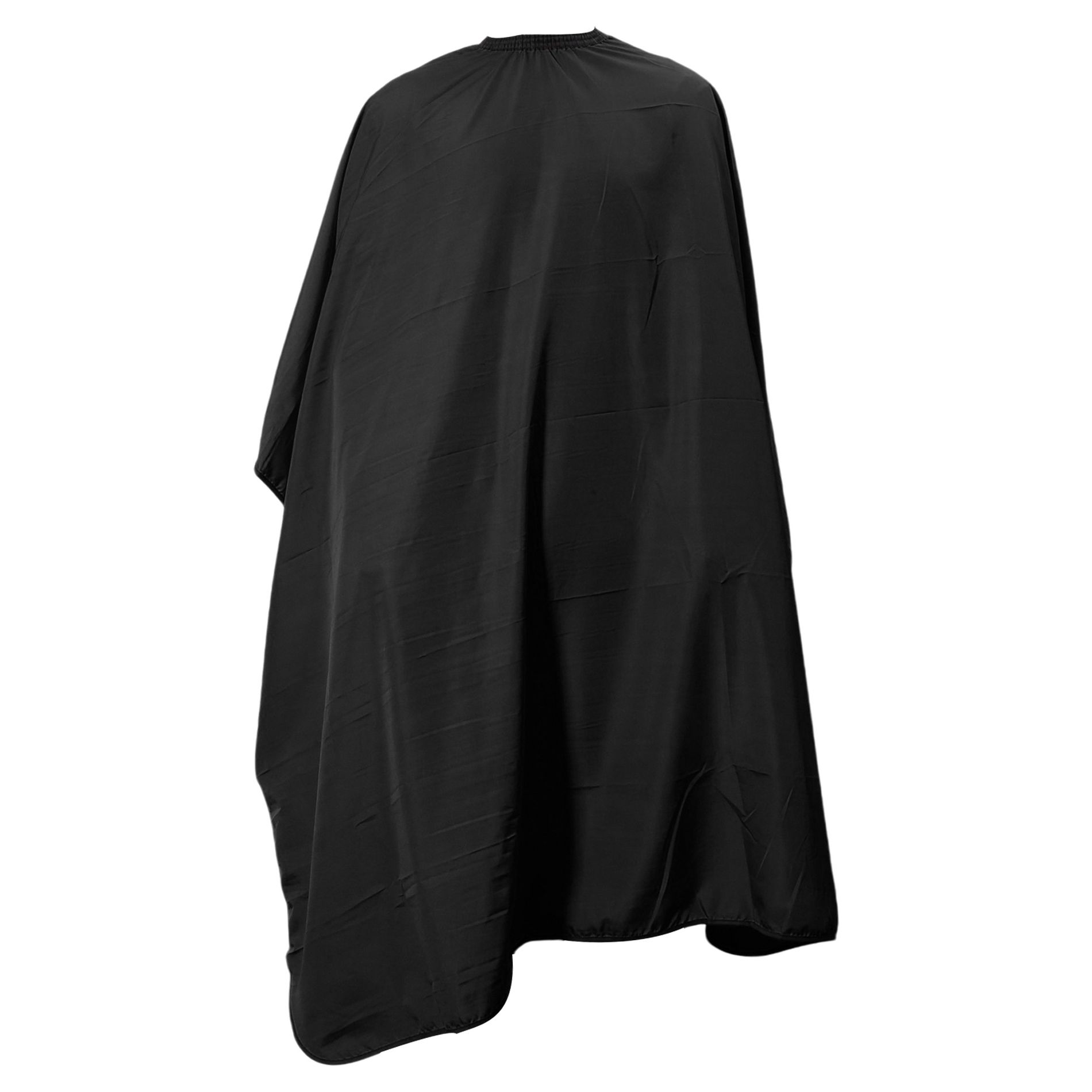 Unique Bargains Fashion Solid Color Hair Cut Barber Cape Black 1 Pc