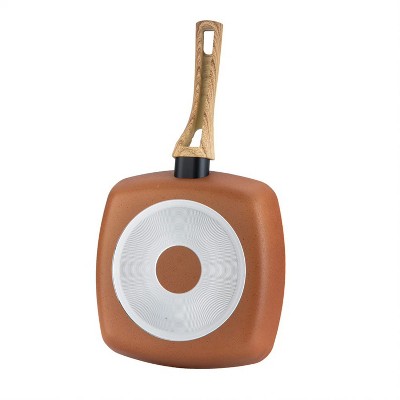 11-Inch Copper Forged Aluminum Nonstick Griddle Pan with Bakelite Handle