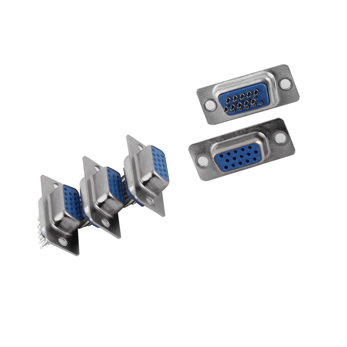 Unique Bargains Plastic Metal VGA Adapter 3.1 x 1.3 x 1.6cm 5 Pcs - thumbnail 3