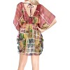 LA LEELA Women's Loose Mini Beachwear Swim Suit Holiday Swimwear Summer Bathing Suit Cover-up Mini Swing Dress - 4 of 4