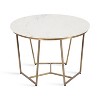 Kate and Laurel Solvay Round Metal Coffee Table, 26x26x18, Gold - image 4 of 4