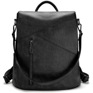 Generic Backpack,Fashion Casual Travel PU Leather Daypack Bag Shoulder Rucksack Handbags - 1 of 4