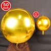 PartyWoo Foil Balloons Gold Round 50 Inch 3 pcs - 2 of 4