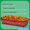 Big Dot of Happiness Western Hoedown Party Paper Food Trays, Disposable Double-Sided Food Holders for Nachos, Hot Dogs, French Fries - 12 Ct - 3 of 4