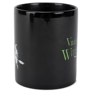 Elanze Designs Village Witch On Broom 11 Ounce Black Ceramic Coffee Mug - 1 of 2