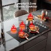 36 Inch cooktop,8900 W 5 Stoves,Double power control Burner,Hot Surface Indicator,Waste heat alarm,Knob control,Scratch-resistant vitro ceramic glass - 2 of 4