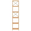vidaXL 6-Tier Shelf 15.7 in.x11.8 in.x71.3 in. Solid Wood Oak - 4 of 4