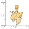 Black Bow Jewelry 14k Yellow Gold Georgia Tech Yellow Jackets NCAA Medium Pendant - 2 of 3