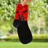Red Bats and Ghost Over a Haunted House Socks from the Sock Panda - Great for Halloween (Women's Sizes Adult Medium) - 2 of 4