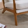 Karl Home Mid Century Solid Wood Accent Chair Upholstered Armchair with an Extra Pillow - 4 of 4