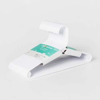 Honey-Can-Do Rubber Grip No-Slip Plastic Hangers 50pk White HNG-08943 - Best  Buy
