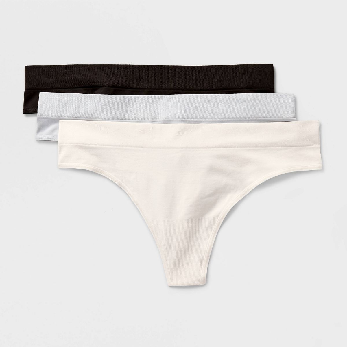Women's 3pk Seamless Thong Underwear - Auden™