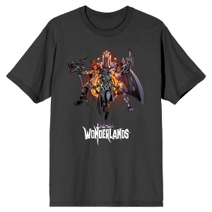 Tiny Tina's Wonderlands Class Trio Men's Charcoal Tshirt - 1 of 3