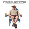 Arceso Adirondack Chairs with Cup Holder, 300lbs Weather Resistant - 3 of 4