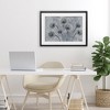 Stupell Industries Blue Onion Flowers Framed Print Under Glass, Black, 23" x 17" - 3 of 4