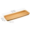 Unique Bargains Indoor Outdoor Plastic Rectangular Flower Drip Tray Plant Pot Saucer 1 Pc - 2 of 4