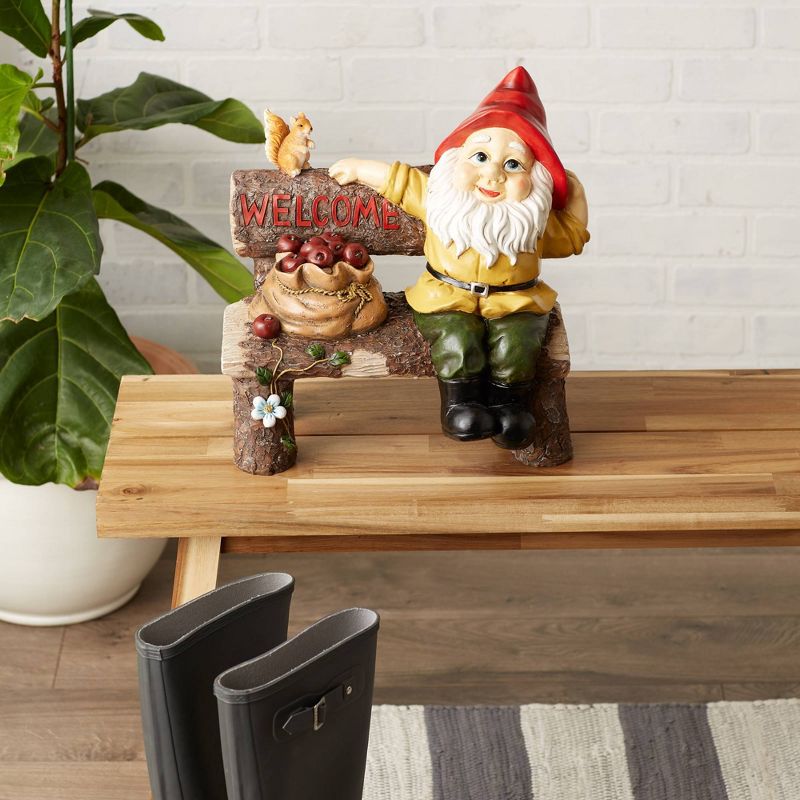 14&#34; Polyresin Greeting Sign Garden Gnome - Zingz &#38; Thingz, 3 of 12
