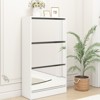VYNXARIA Narrow Shoe Storage Cabinet with Mirror - Stylish 3-Tier Organizer - 2 of 4