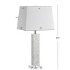 28.5" (Set of 2) Noelle Seashell Table Lamp (Includes LED Light Bulb) White - JONATHAN Y: Modern Resin Crystal Base, Linen Shade - 4 of 4